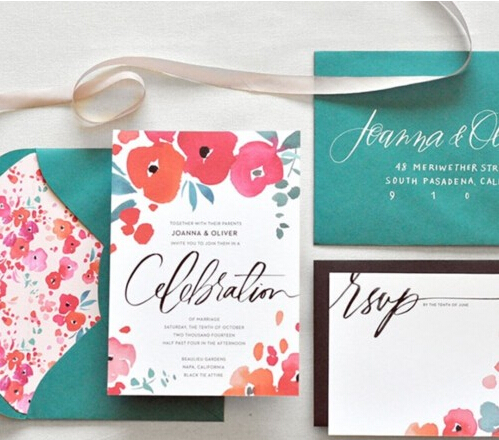 各种婚礼邀请函连续到手