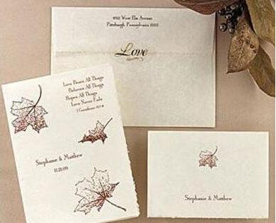 枫叶结婚请柬怎样写