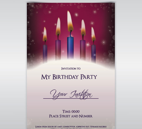 生日晚宴邀请函图片