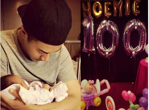 杨幂刘恺威的女儿“小糯米”已经100天了！